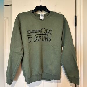 Nurse/Doctor Green Crewneck S